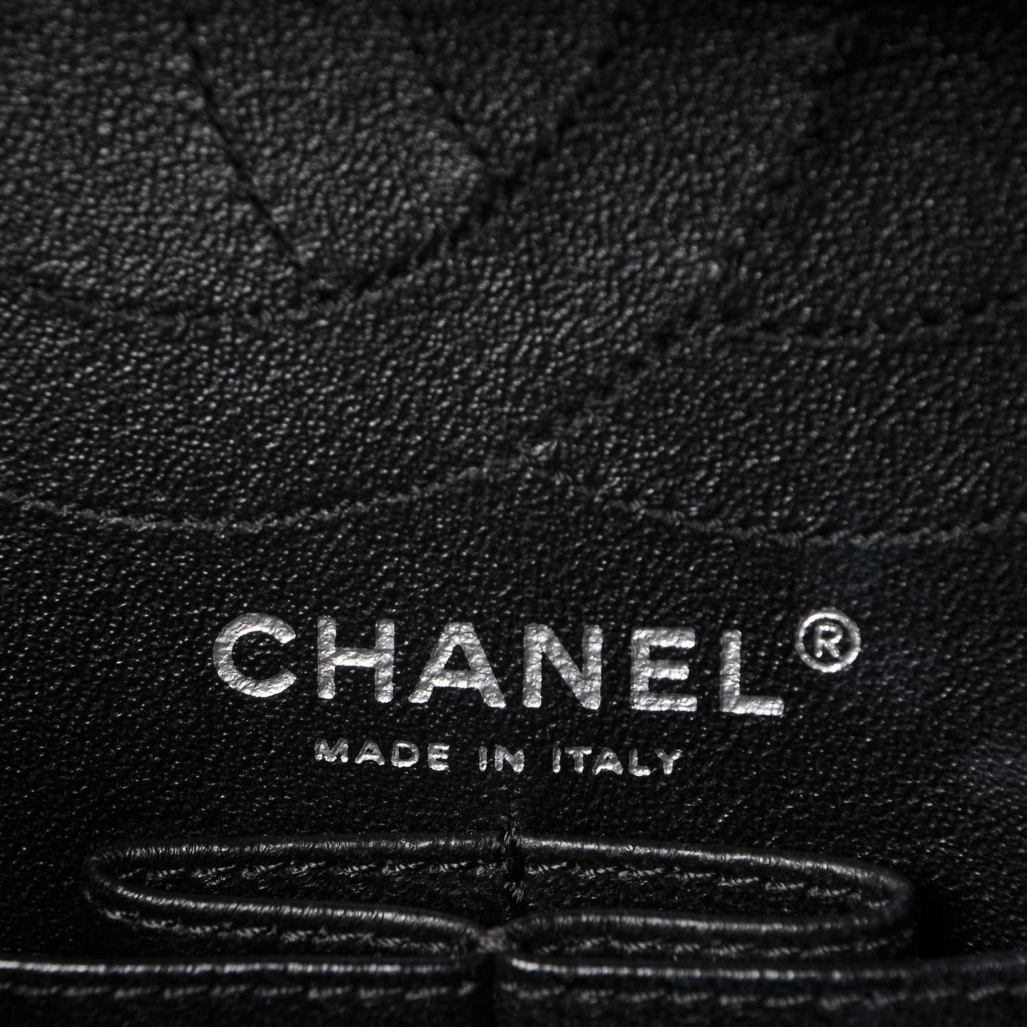 Glazed Calfskin Quilted 2.55 Reissue 226 Flap So Black