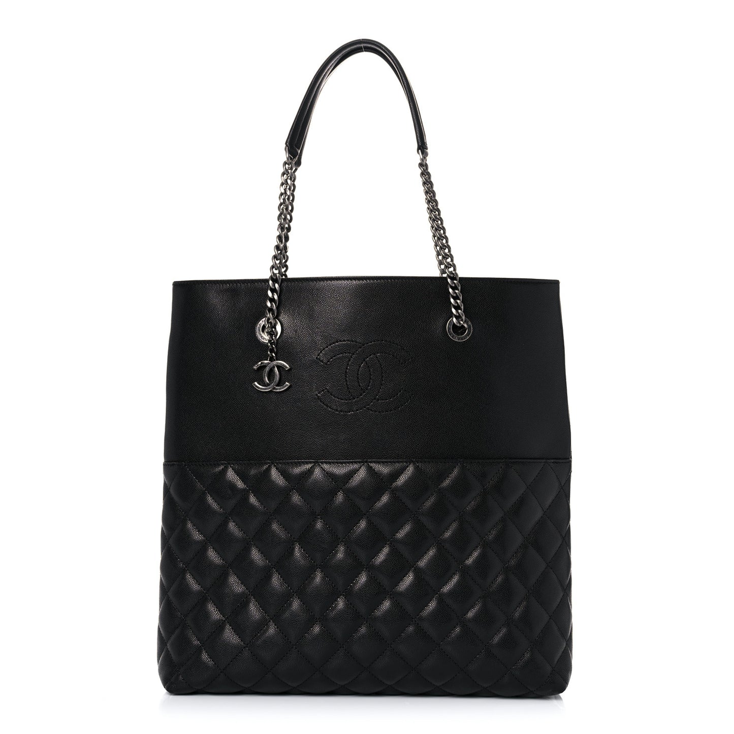 Caviar Quilted Urban Delight Tote Black