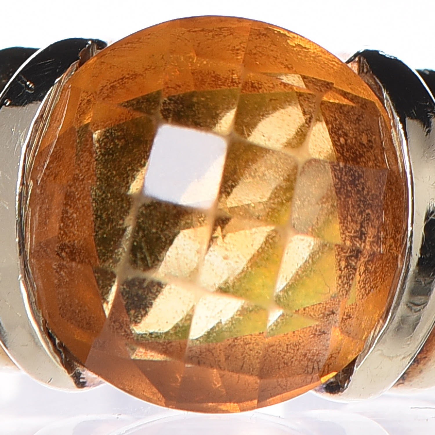 David Yurman Sterling Silver 14K Yellow Gold Citrine 10mm Cable Capri Ring 52 6 6 of 6