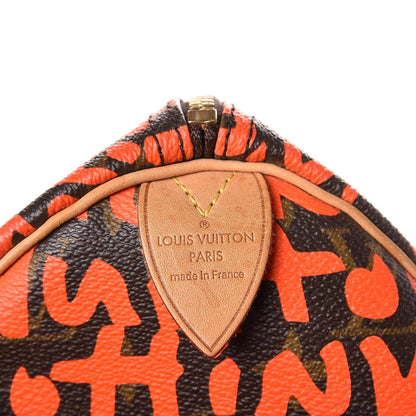 Louis Vuitton Monogram Graffiti Speedy 30 Orange 6 of 12