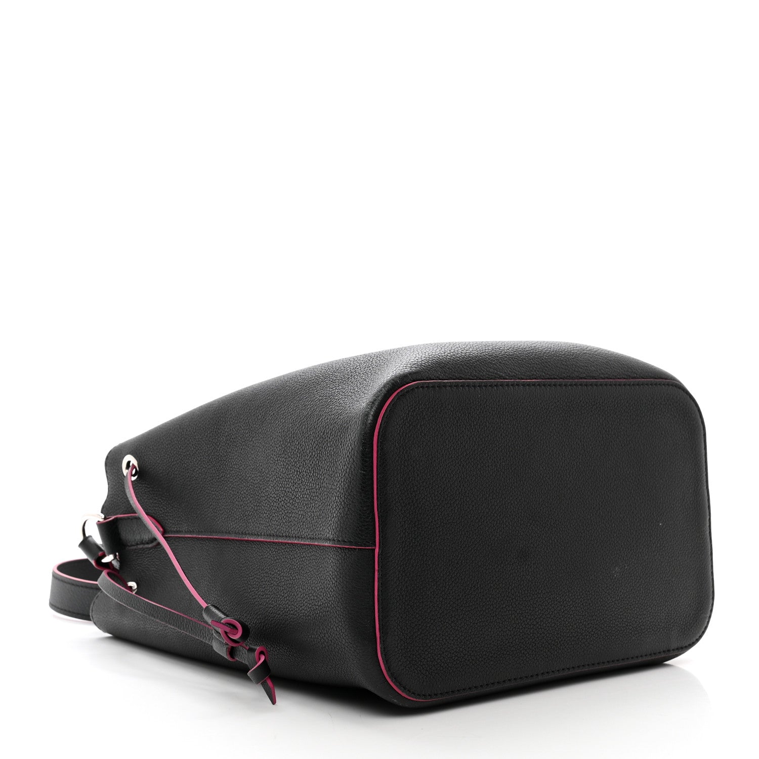 Louis Vuitton Calfskin Lockme Bucket Black 4 of 9