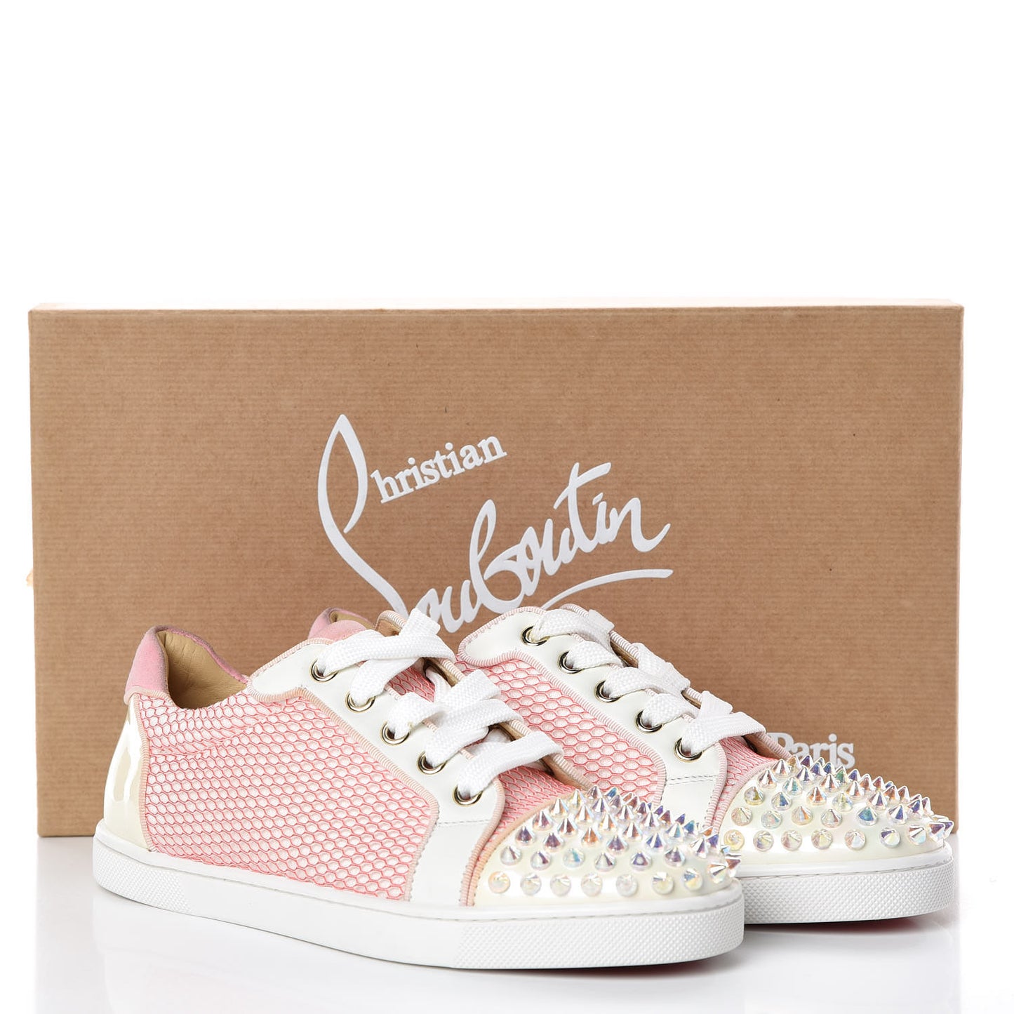 Alveole Calfskin Spiked Gondolita Flat Sneakers 35.5 Dolly