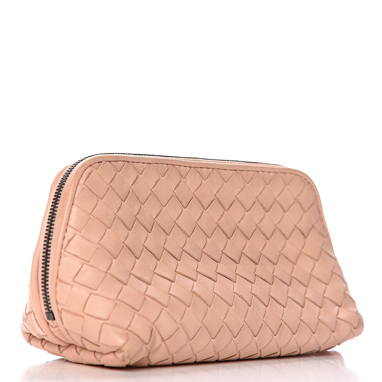 Nappa Intrecciato Cosmetic Pouch Petal Pink