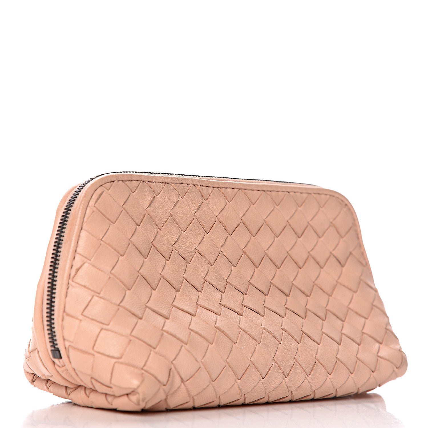 Bottega Veneta Nappa Intrecciato Cosmetic Pouch Petal Pink 3 of 14
