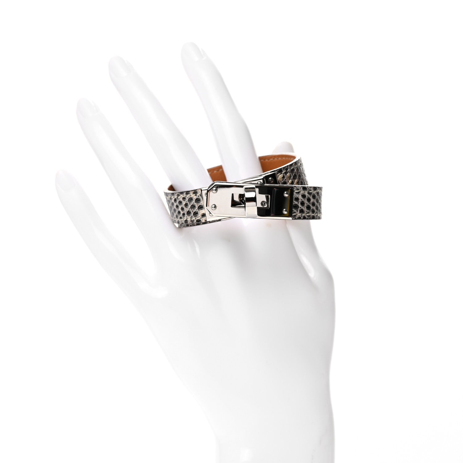 Hermes Lizard Kelly Double Tour Bracelet T2 Ombre 2 of 6