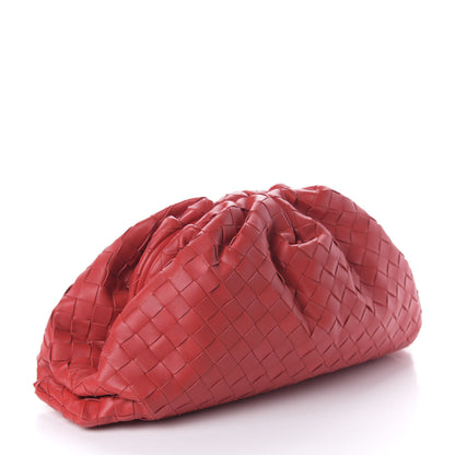 Bottega Veneta Nappa Maxi Intrecciato The Pouch Oversized Clutch Bright Red 3 of 9