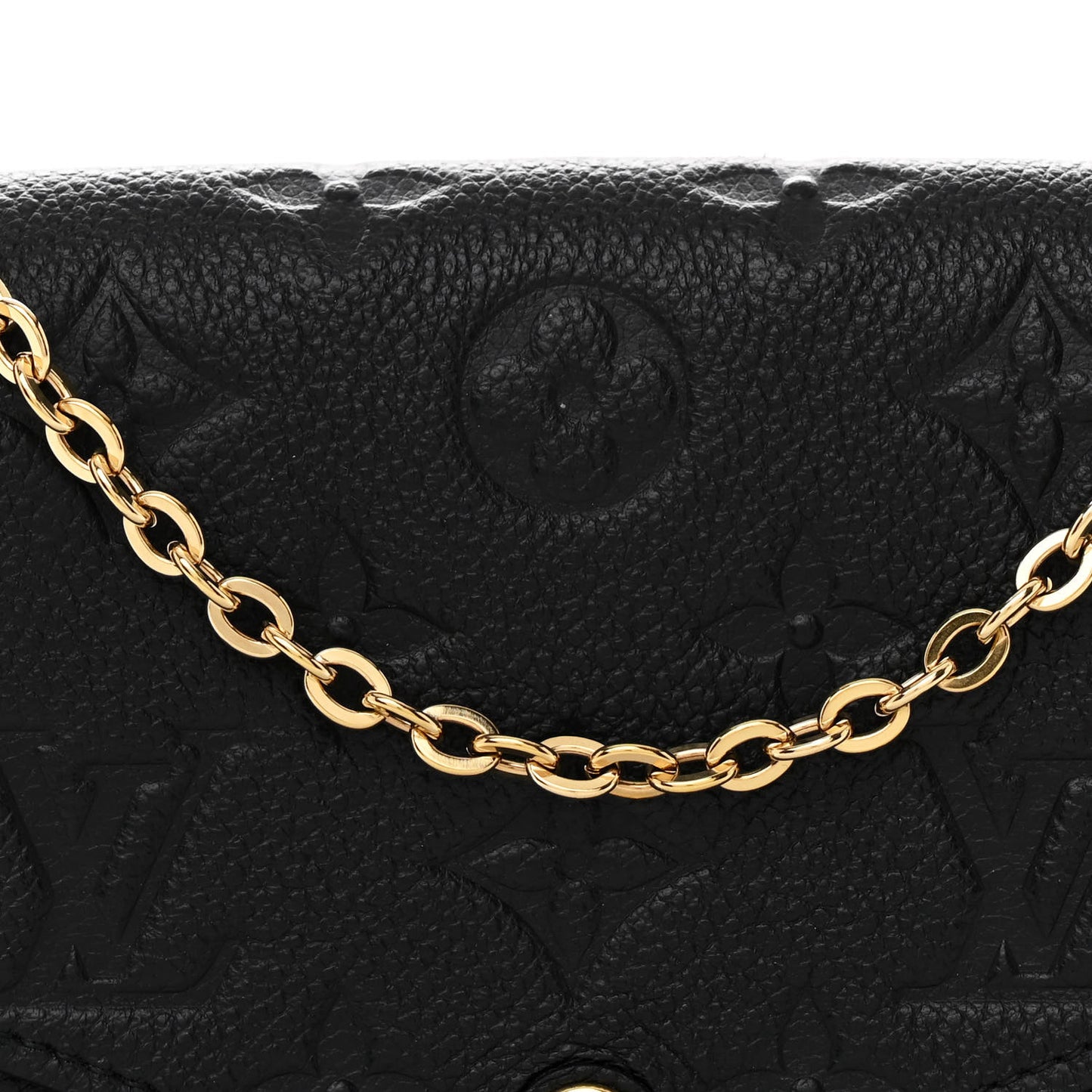 Empreinte Pochette Felicie Chain Wallet Black