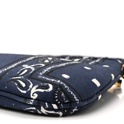 Jacquemus Cotton Canvas Paisley Print Le Bisou Navy 9 of 9