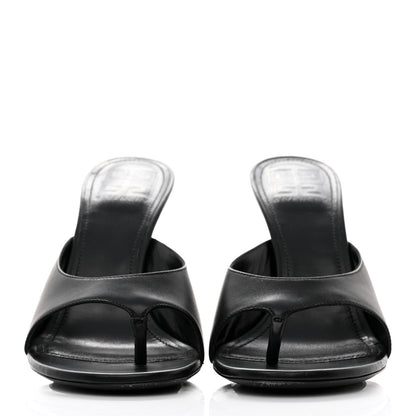 Givenchy Calfskin Thong-Strap Sandals Mules 39 Black 2 of 9