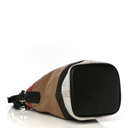 Burberry Canvas Mega Check Mini Ashby Tassel Crossbody Black 4 of 8