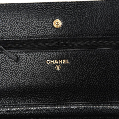Chanel Caviar Quilted Wallet On Chain WOC Black 6 of 11
