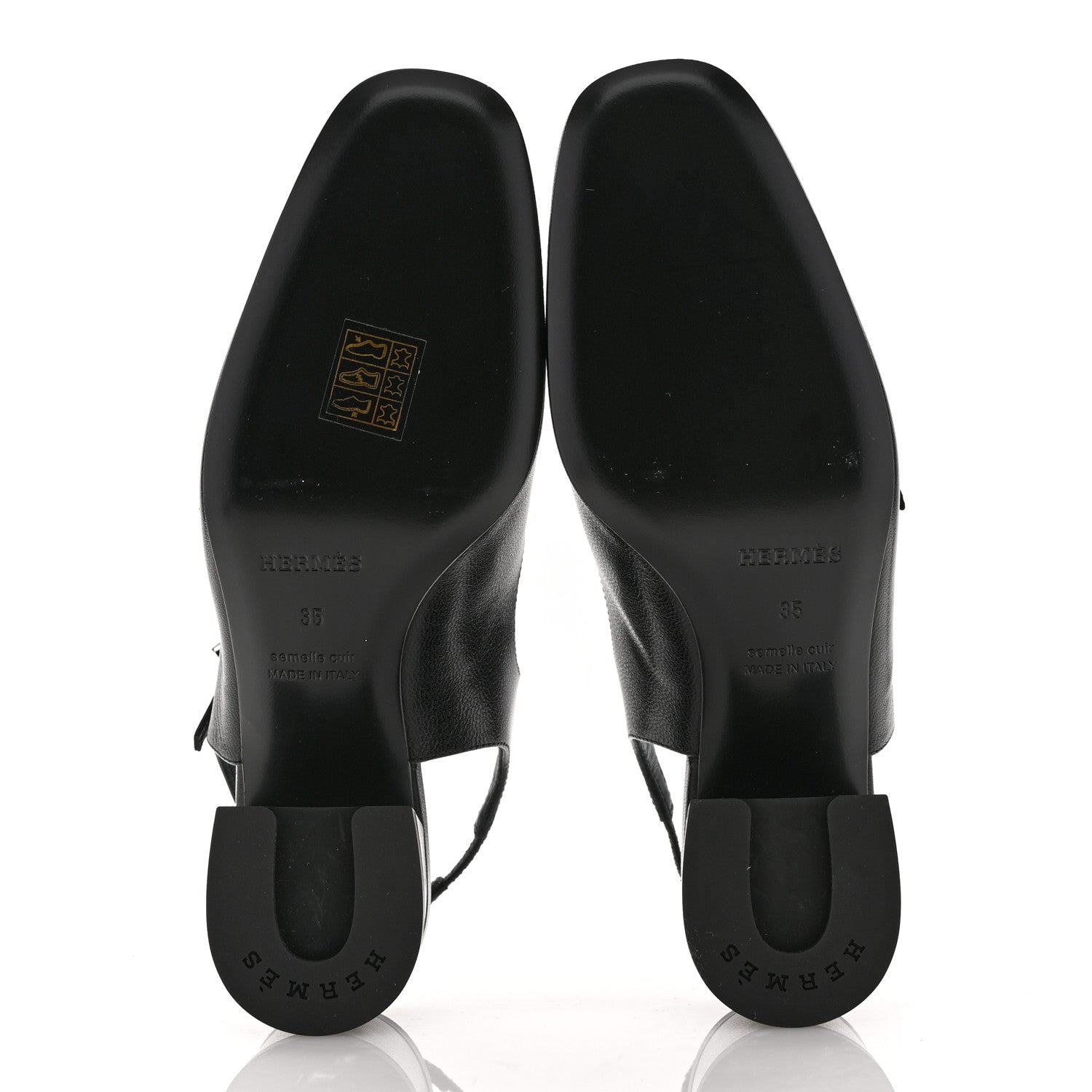 Hermes Goatskin Jackie 50 Pumps 35 Black 6 of 10