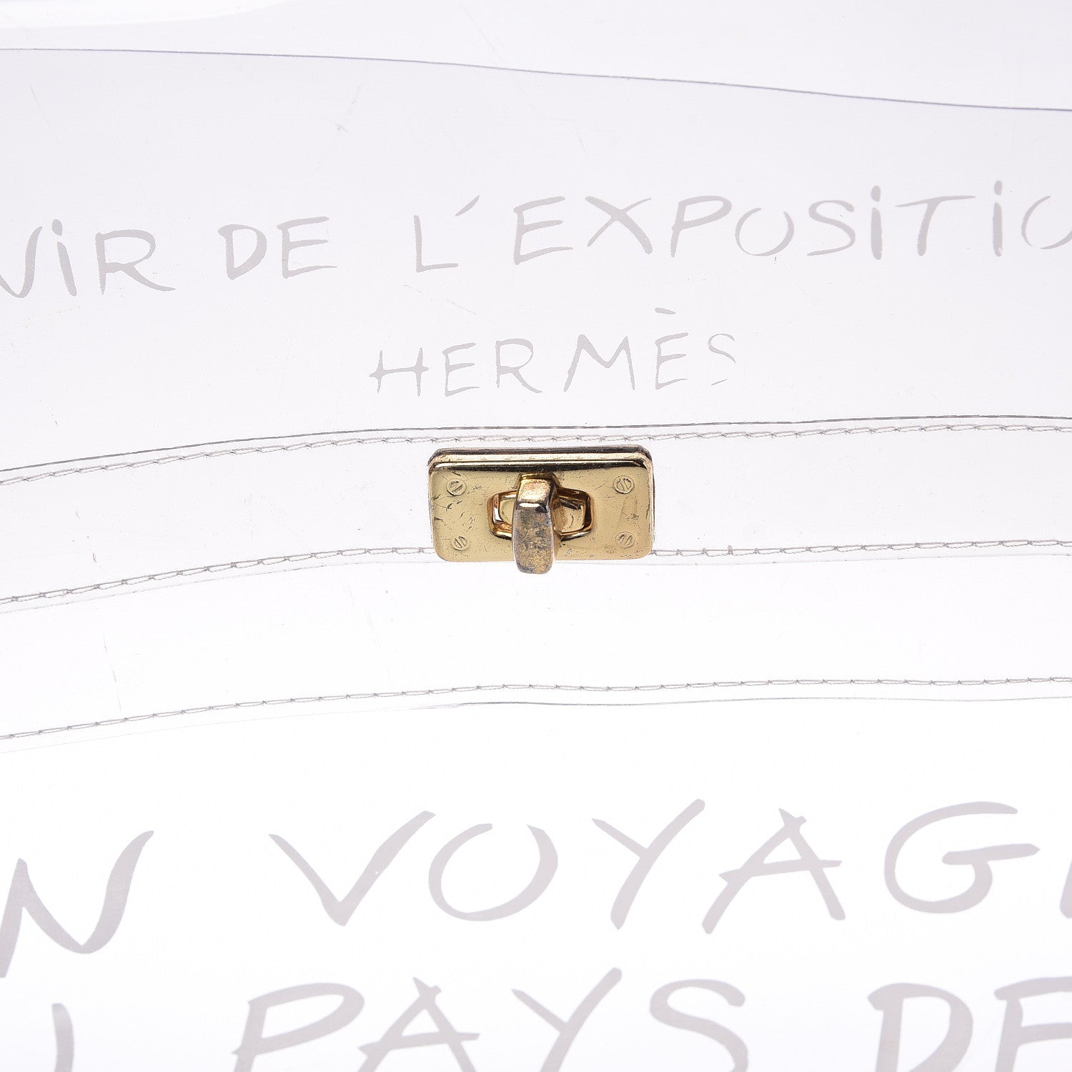 Hermes Vinyl Souvenir De L'Exposition Kelly Transparent 6 of 13