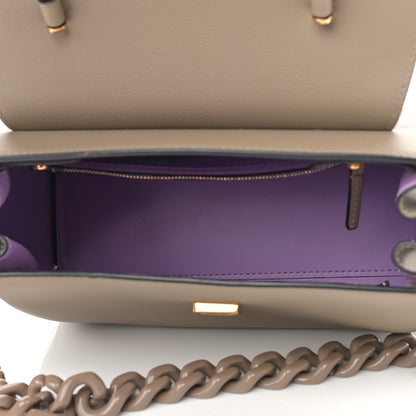 Versace Grained Calfskin Medium La Medusa Bag Taupe 4 of 10