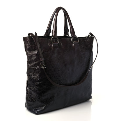 Prada Vernice Sfumata Shopping Tote Lampone 2 of 8