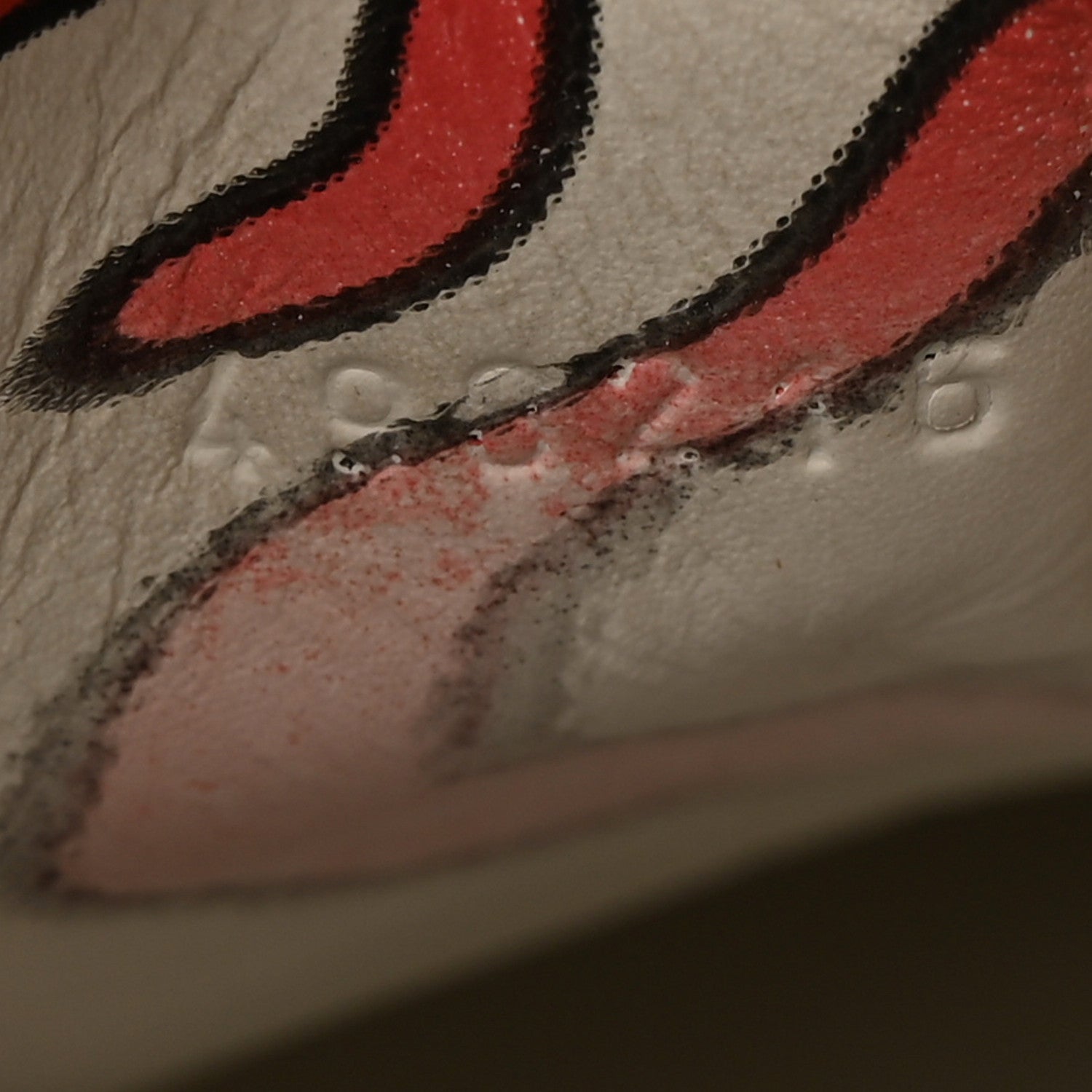 Gucci Calfskin GucciGhost Print Womens Ace Sneakers 39.5 White Hibiscus Red 8 of 16