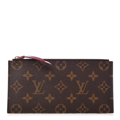 Louis Vuitton Monogram Felicie Chain Wallet Zippered Insert Fuchsia 1 of 7
