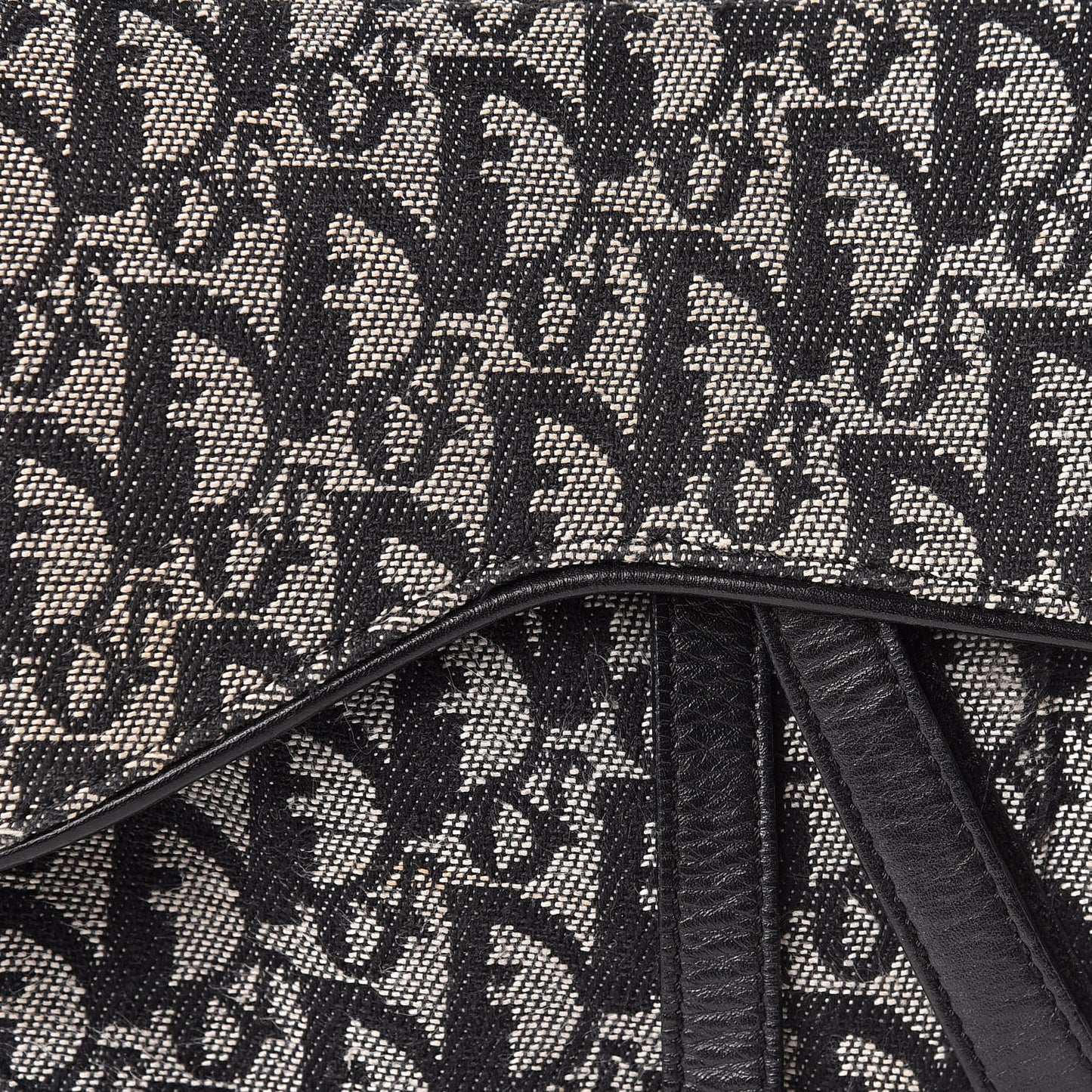 Monogram Saddle Bag Black