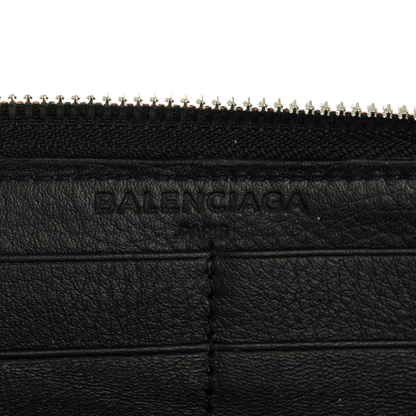 Calfskin Papier Continental Zip Around Wallet Black