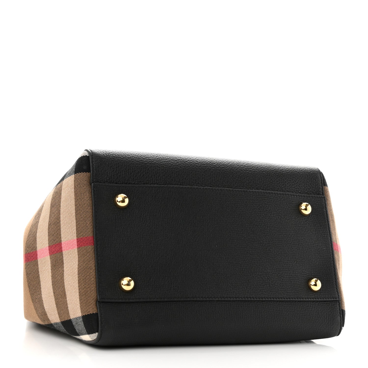 Burberry Grainy Calfskin House Check Small Canterbury Black 4 of 10