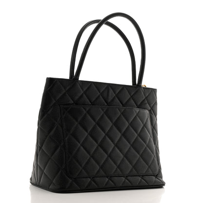 Chanel Caviar Quilted Medallion Tote Black 3 of 11