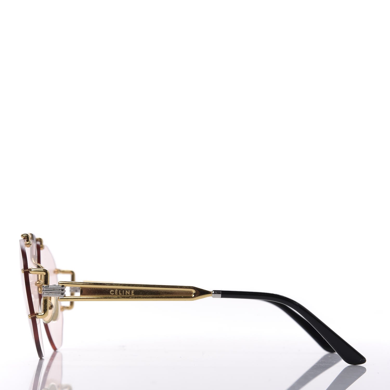 Celine Aviator Sunglasses CL 40039U/32S Gold Pink 4 of 6