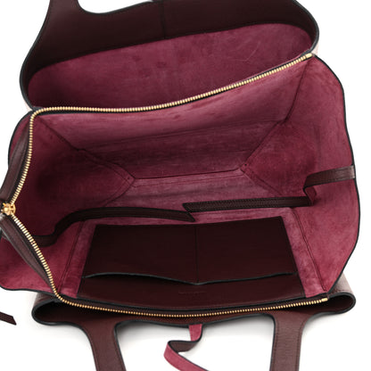 Celine Baby Grained Calfskin Small Tri-Fold Bag Burgundy 5 of 11