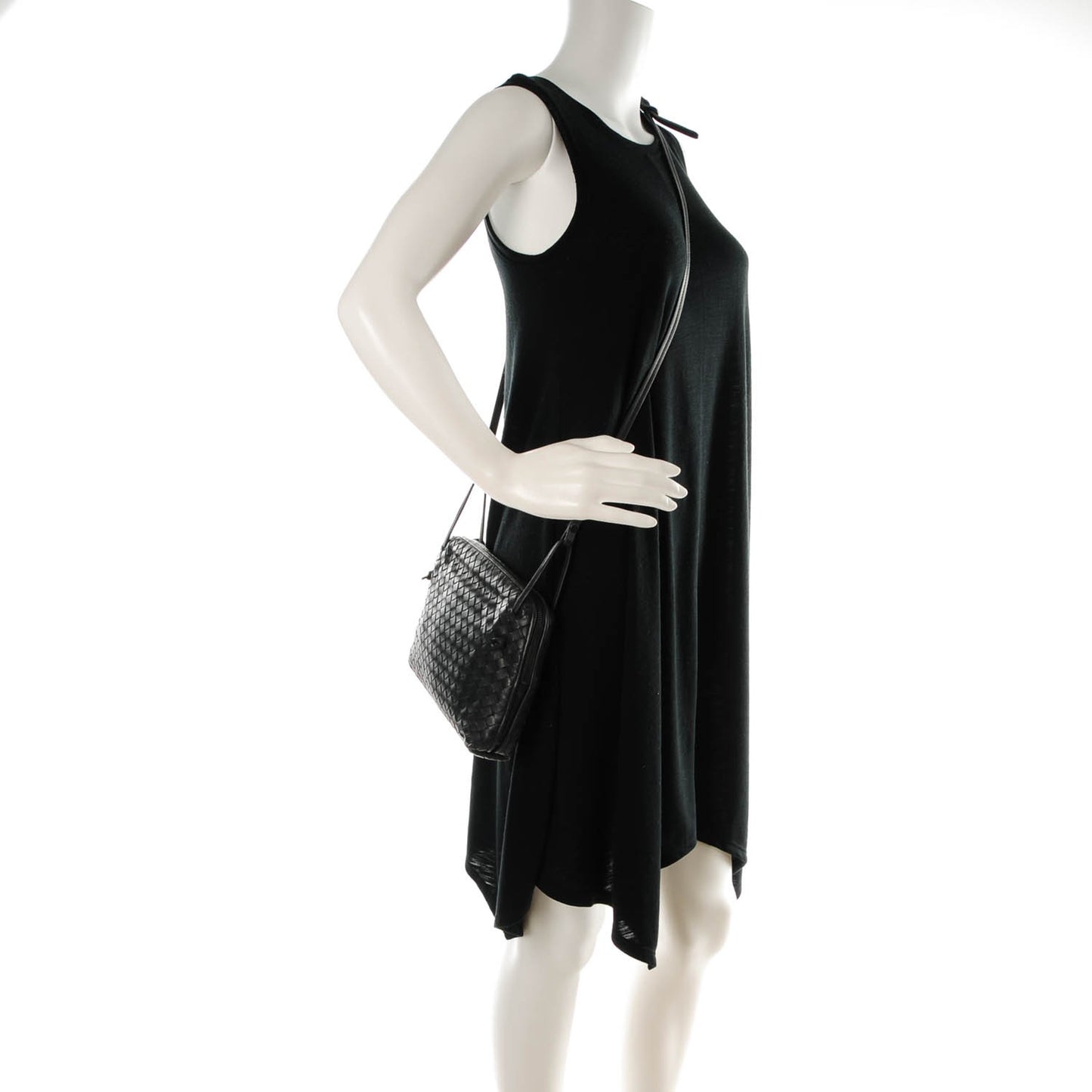 Nappa Intrecciato Pillow Crossbody Messenger Nero Black