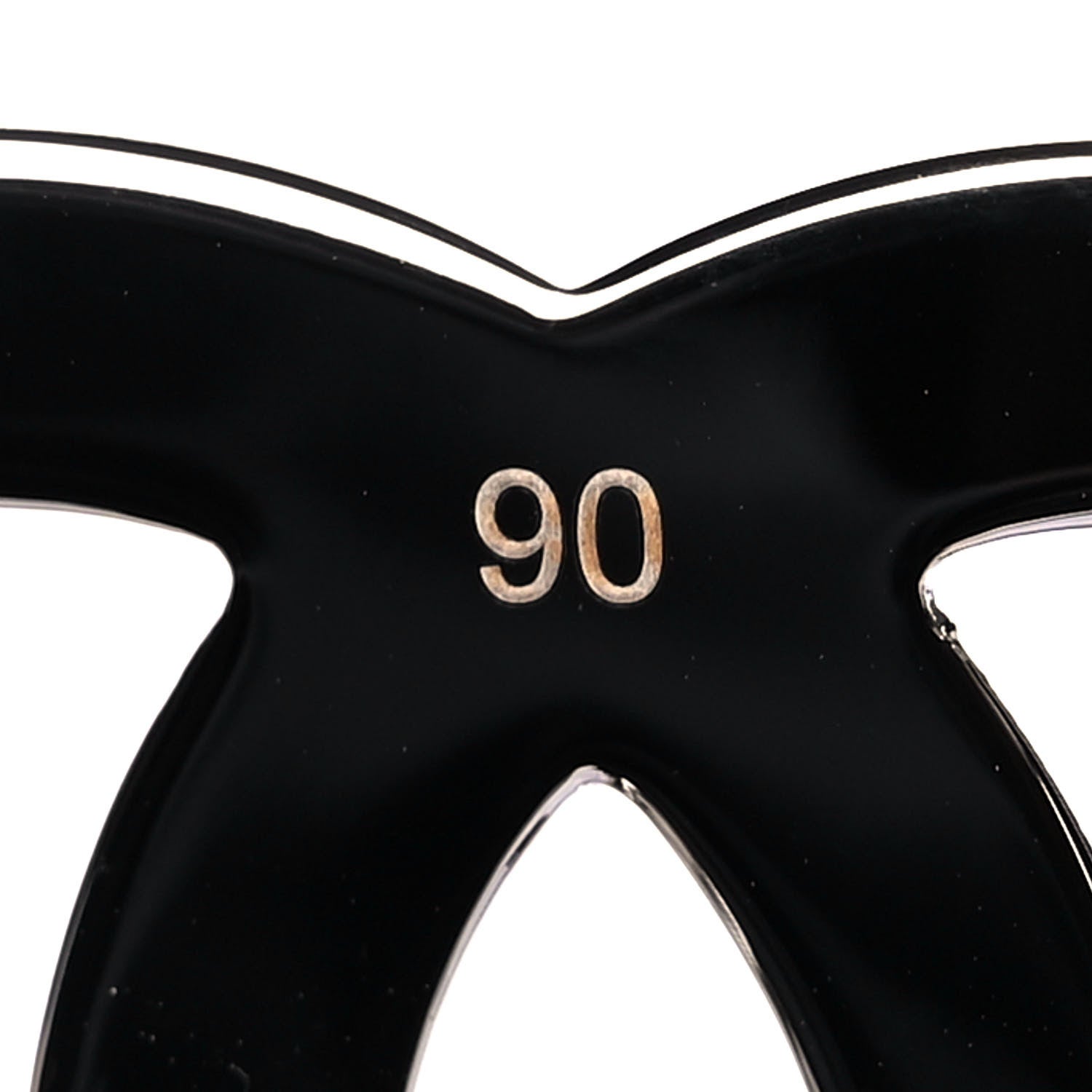 Chanel Patent Calfskin CC Reversible Belt 90 Black White 4 of 8