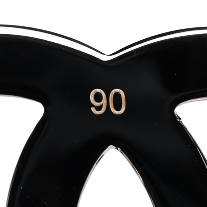 Chanel Patent Calfskin CC Reversible Belt 90 Black White 4 of 8