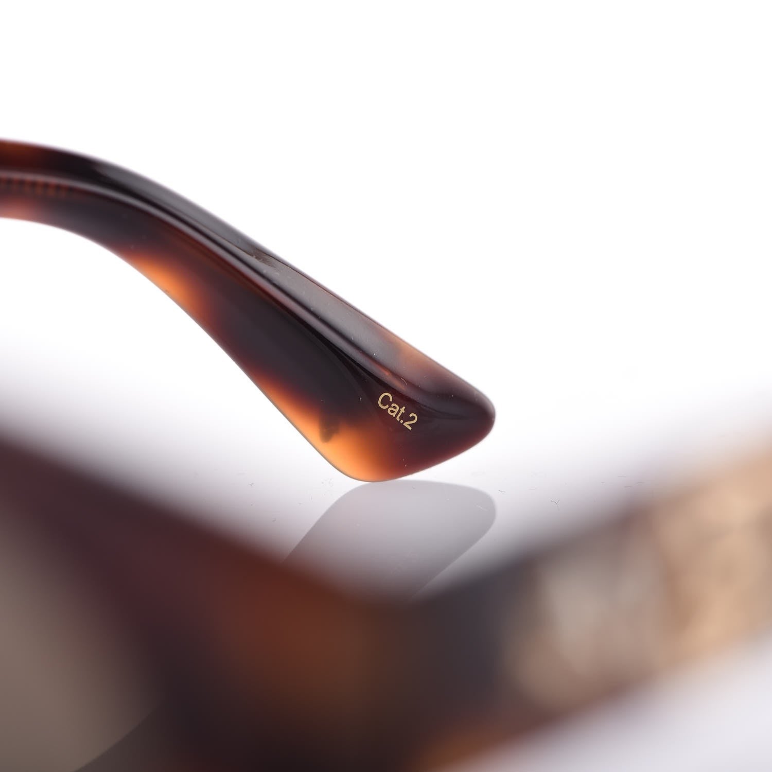 Gucci Round Frame GG Star Sunglasses GG0207S Tortoiseshell 8 of 9