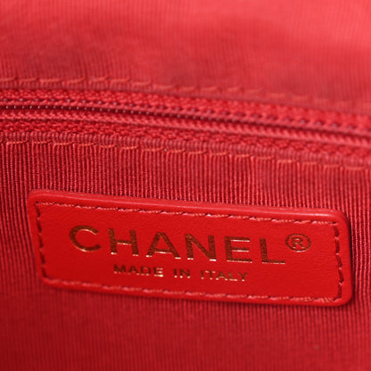 Chanel Caviar Quilted Rolled Up Tote Red 6 of 10
