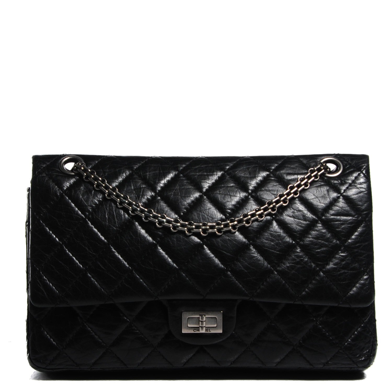 Chanel Aged Calfskin Quilted 2.55 Reissue 226 Flap Black 1 of 9
