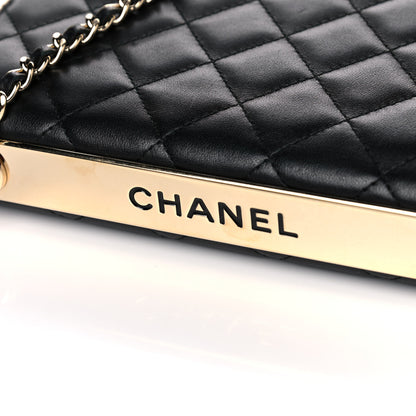 Chanel Lambskin Quilted Trendy CC Wallet On Chain WOC Black 15 of 16