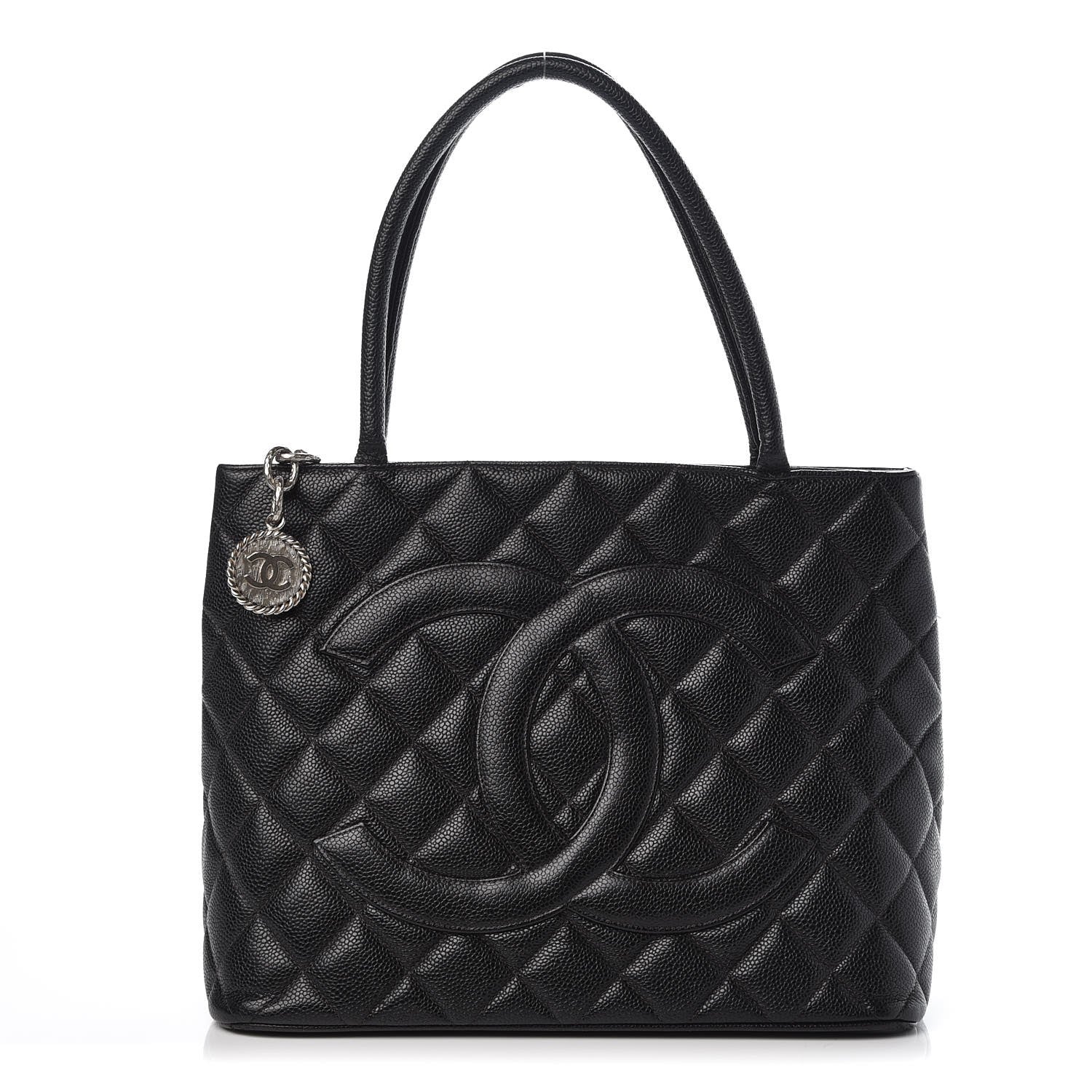 Chanel Caviar Quilted Medallion Tote Black 1 of 8