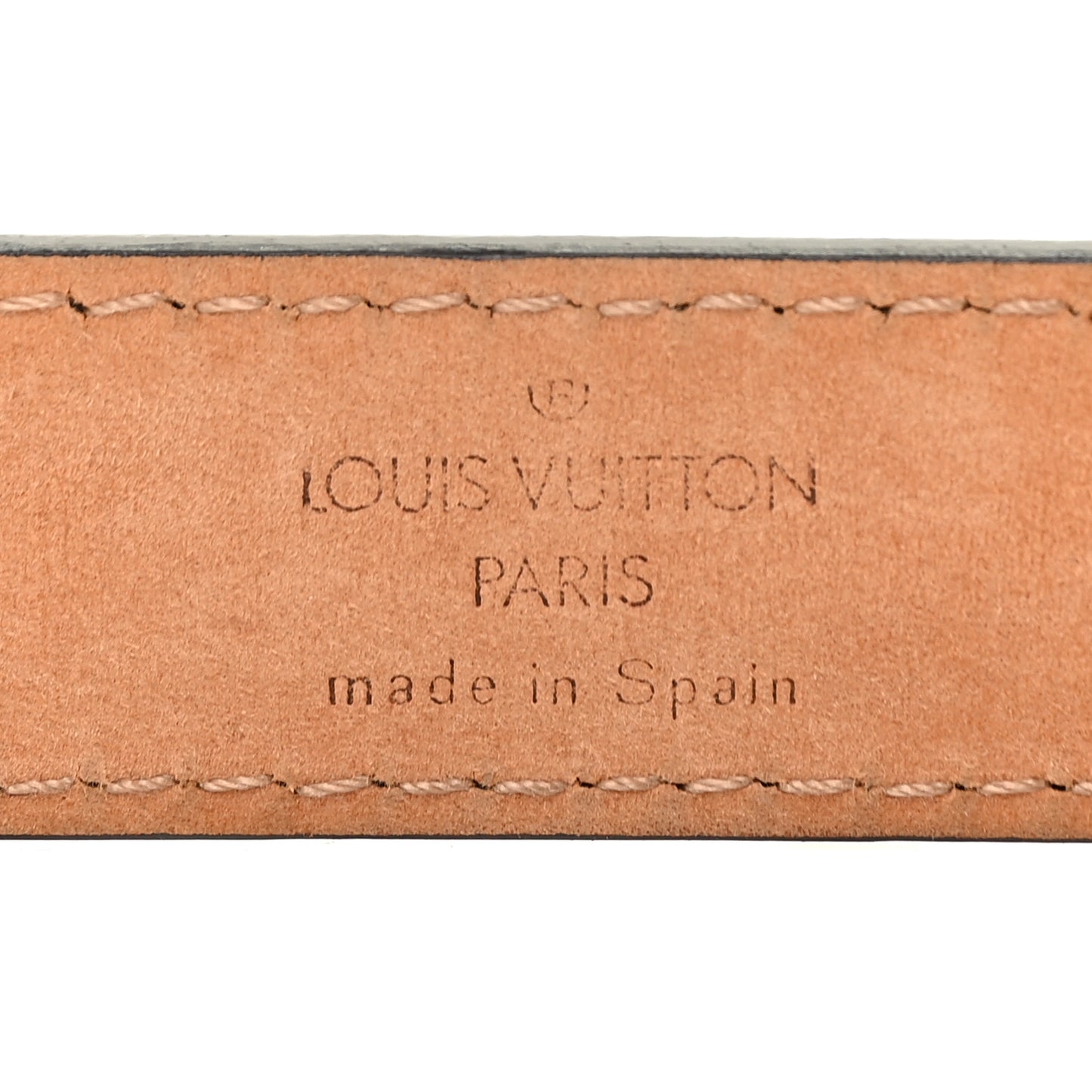Calfskin Monogram 30mm LV Initiales Belt 95 38 Black