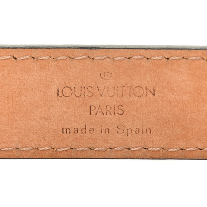 Louis Vuitton Calfskin Monogram 30mm LV Initiales Belt 95 38 Black 3 of 10