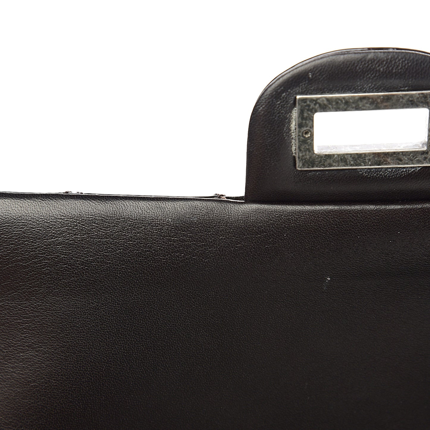 Distressed Patent Quilted 2.55 Reissue 227 Flap Black