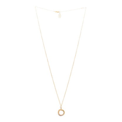 Cartier 18K Pink Yellow White Gold Diamond Trinity Pendant Necklace 3 of 7