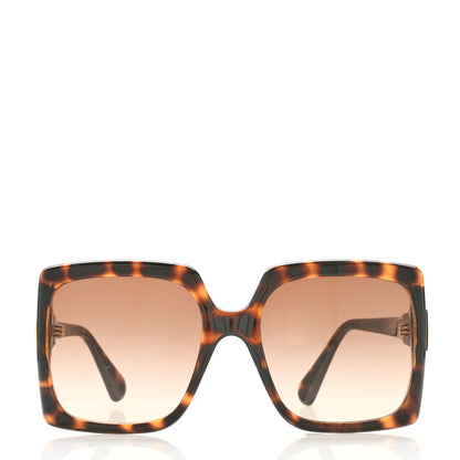 Gucci Acetate Square Frame Crystal Sunglasses GG0418S Tortoiseshell 2 of 8