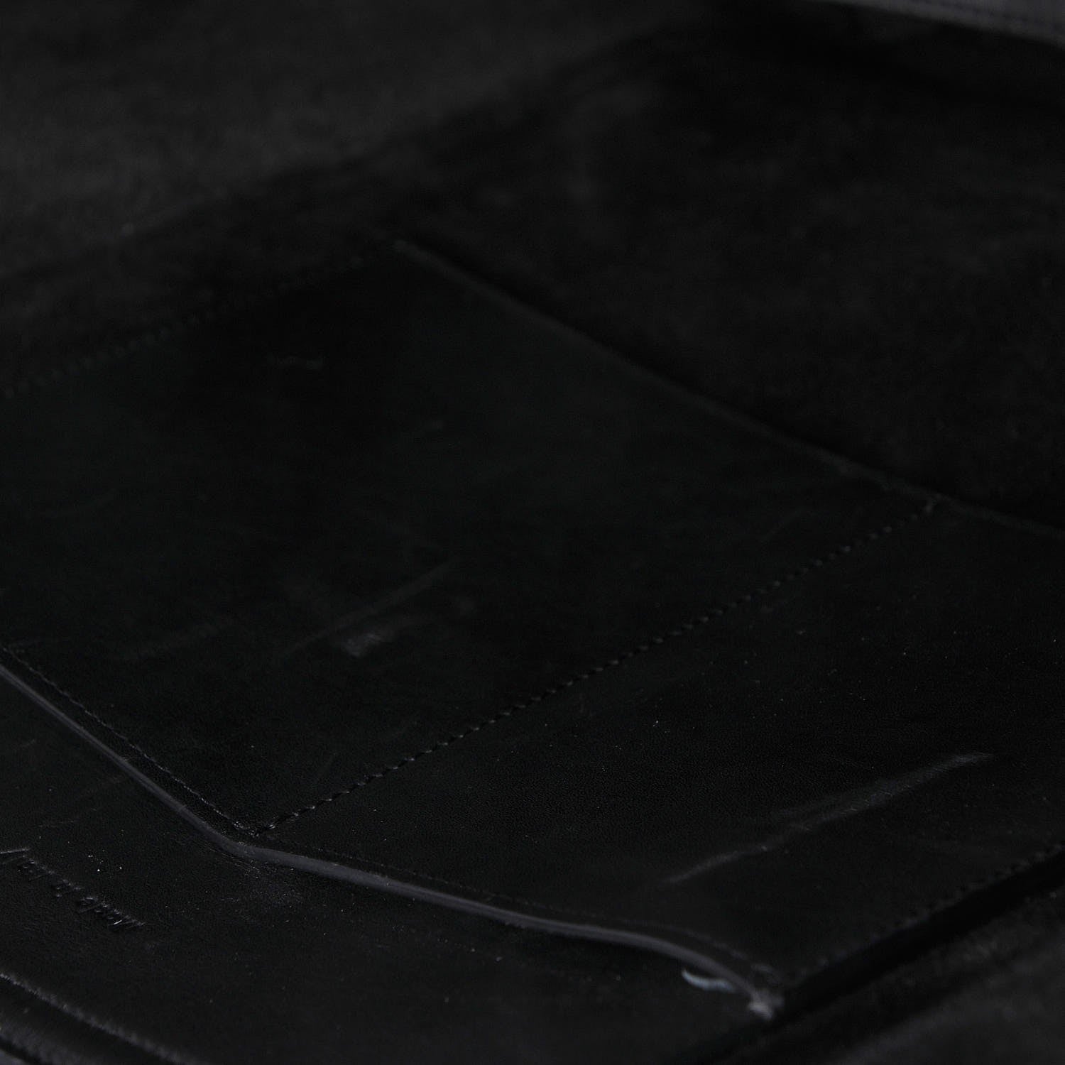 Celine Supple Natural Calfskin Vertical Tri-Fold Bag Black 6 of 10