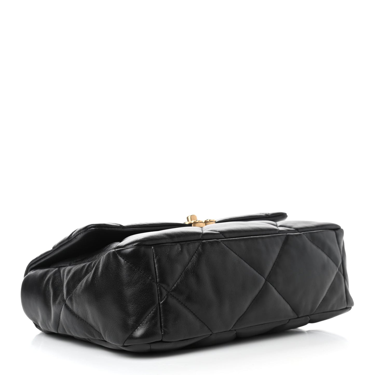 Lambskin Quilted Large Chanel 19 Flap Black