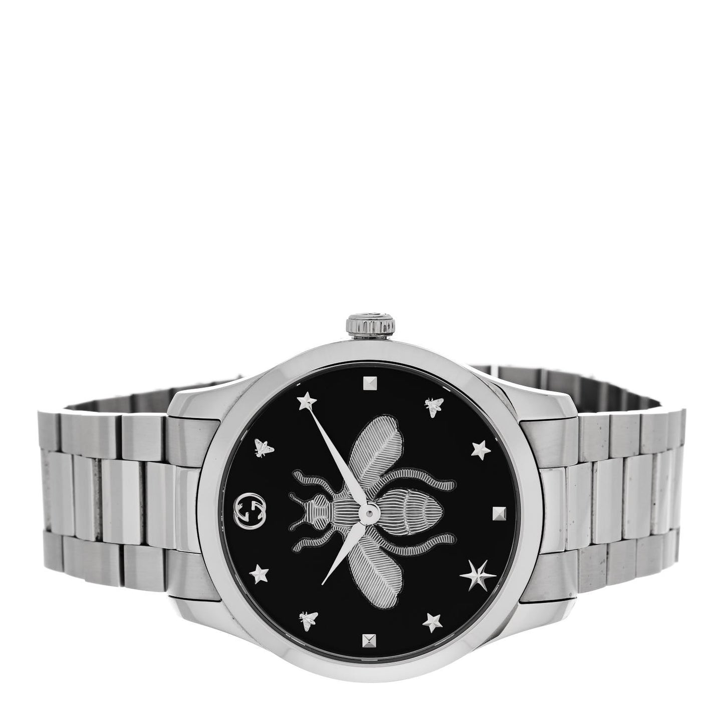 Stainless Steel 38mm G-Timeless Bee Quartz Watch Black