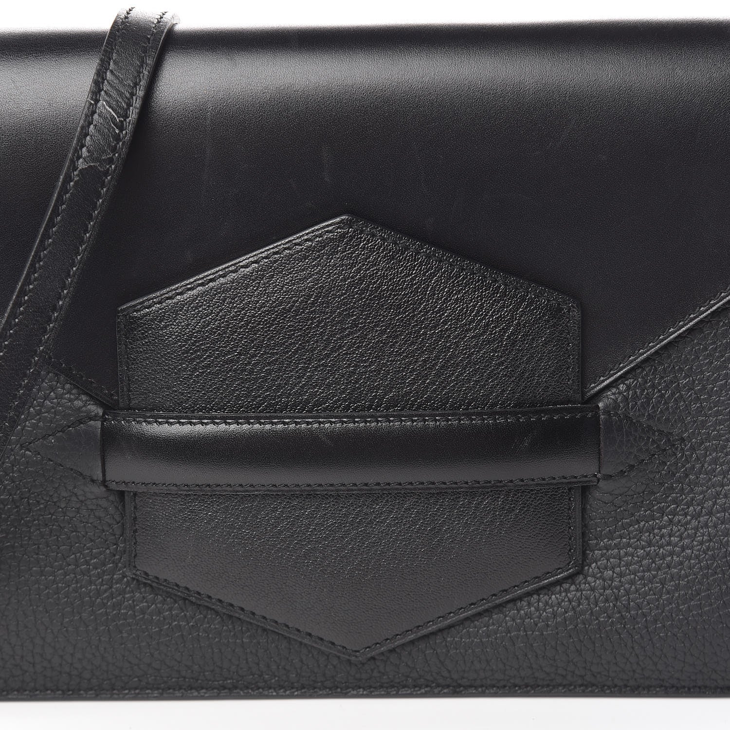 Hermes Box Taurillon Clemence Faco Clutch Black 7 of 15