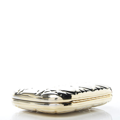 Christian Dior Metal Cannage Quilt Clutch Bag Gold 4 of 9