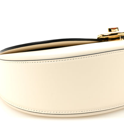 Valentino Garavani Calfskin Ohval Foldover Shoulder Bag White 8 of 9