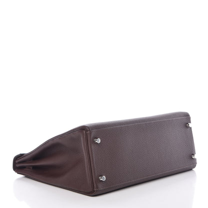 Hermes Togo Kelly Retourne 32 Chocolate 6 of 39
