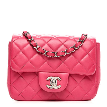 Chanel Lambskin Quilted Mini Square Flap Pink 1 of 10