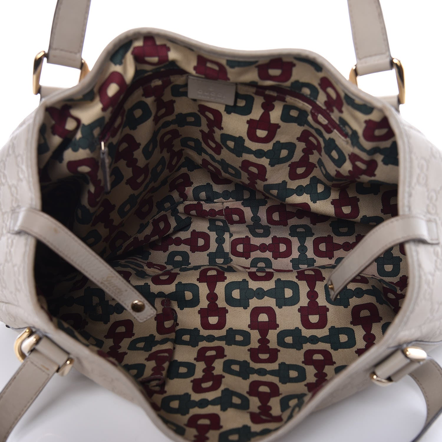 Gucci Guccissima Medium Abbey Shoulder Bag Off White 7 of 12