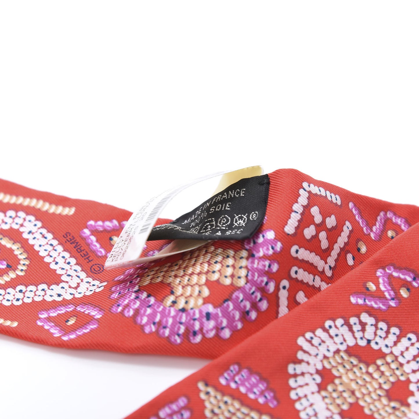 Silk Kelly En Perles Twilly Vermillon Parme